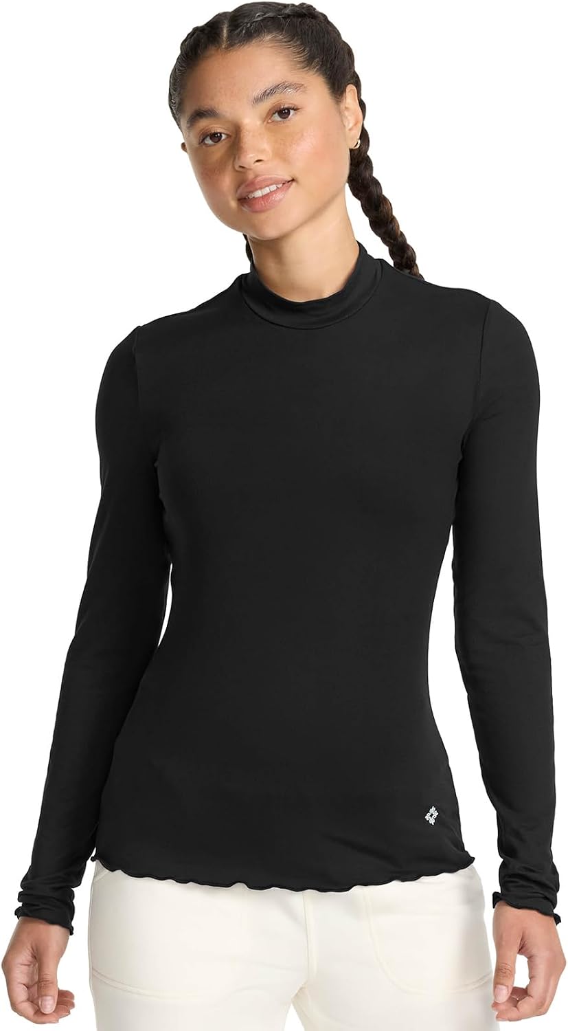 Layers Underscrub Long Sleeve Women Top Mock Neck