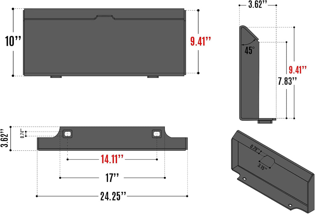 3000 PSI 36'' Max Opening Mini Skid Steer Stump Grapple Bucket Attachment, SGB36
