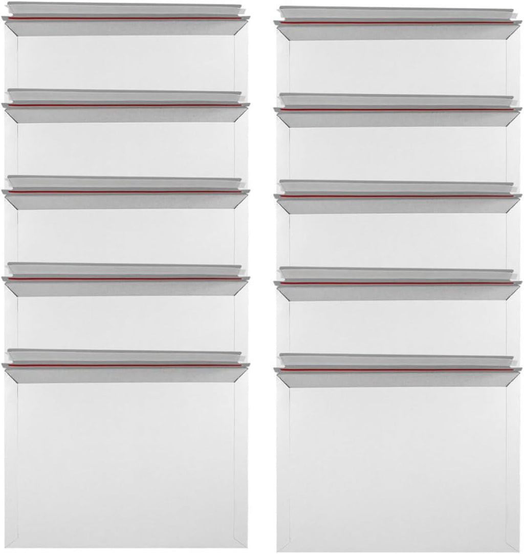 Mailing Envelopes Document Mailers Self Seal Cardboard 25pcs White