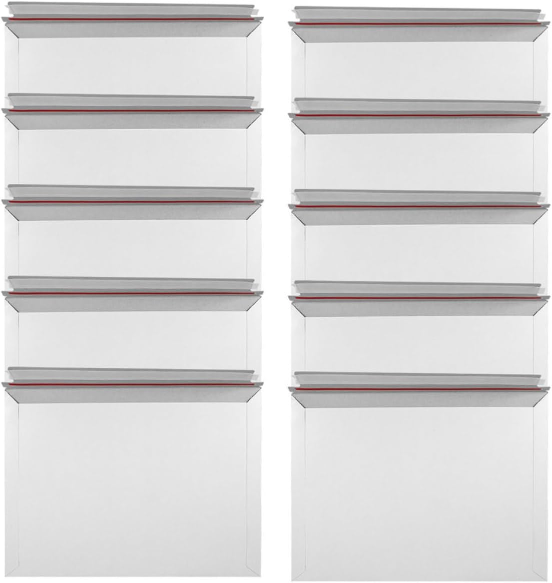 Mailing Envelopes Document Mailers Self Seal Cardboard 25pcs White