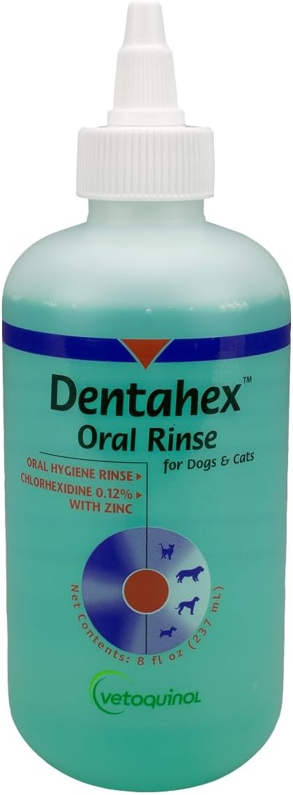Dentahex Oral Rinse, Dental Hygiene for Dogs and Cats, 8 oz