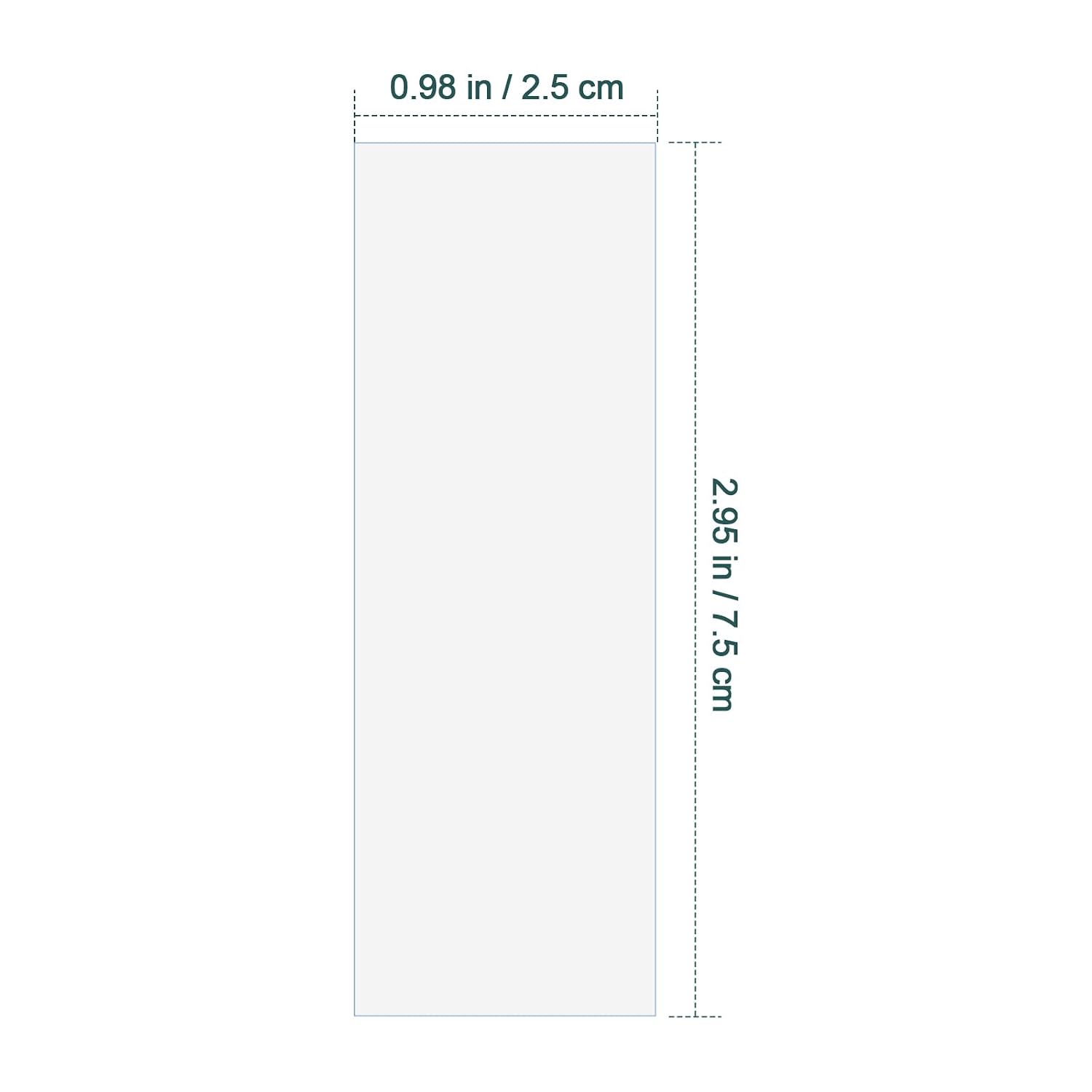 100pcs Plastic Microscope Slides Kit Blank Slides 75 x 25 mm | Transparent Plastic, Disposable Use