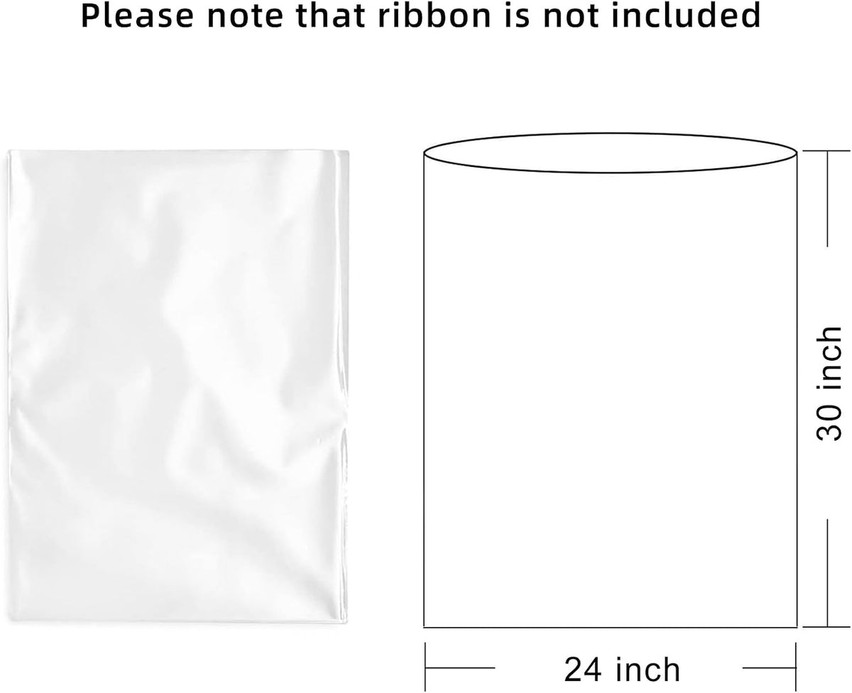 Cellophane Bags for Gift Baskets 24x30 Inches 20Pcs