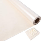 Off White Kraft Wrapping Paper Roll,Reversible Beige Wrapping Paper,Pearly-Lustre Solid Color Gift Wrap for