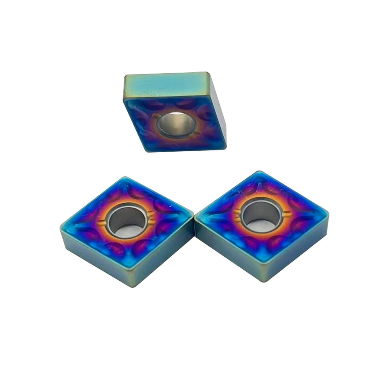10pcs CNMG431-MA CNMG120404 Indexable Carbide External Turning Inserts for quenched Steel Stainless Steel cast Iron Nano Blue Coated High Hardness Inserts