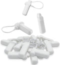 Security Tags with Lanyard, 100pcs Hard Tags Reusable Clothing Tag with String Compatible with 58khz EAS Checkpoint