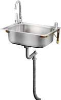 Stainless Steel Sink Wall Mount Commercial Hand Washing Station