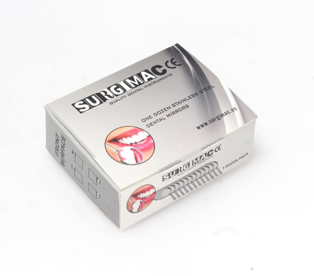 Dental Mirrors - Rhodium-Coated Front Surface Diagnostic Dental Mouth Mirror - Intraoral Dental Mirror for Inside