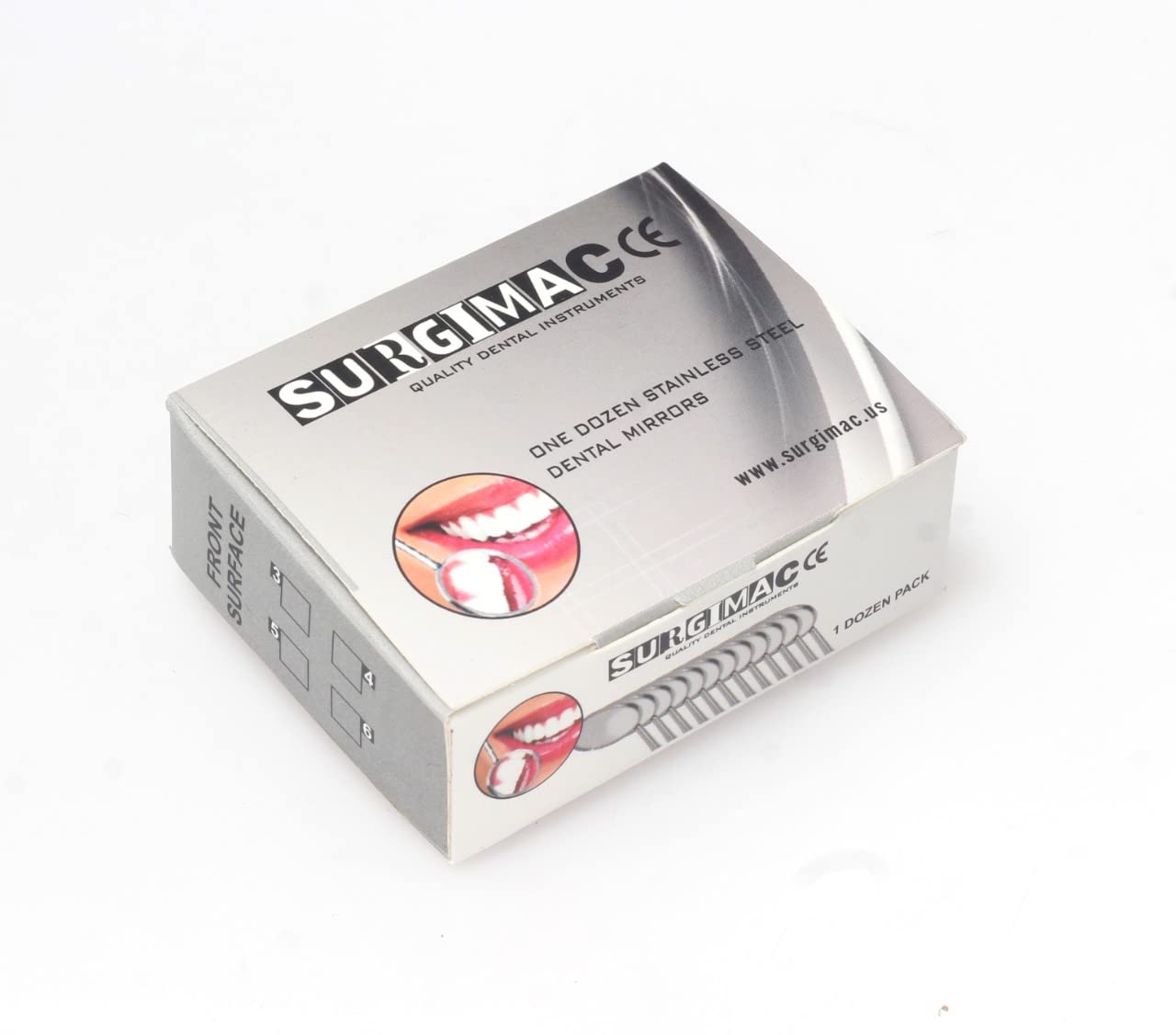 Dental Mirrors - Rhodium-Coated Front Surface Diagnostic Dental Mouth Mirror - Intraoral Dental Mirror for Inside