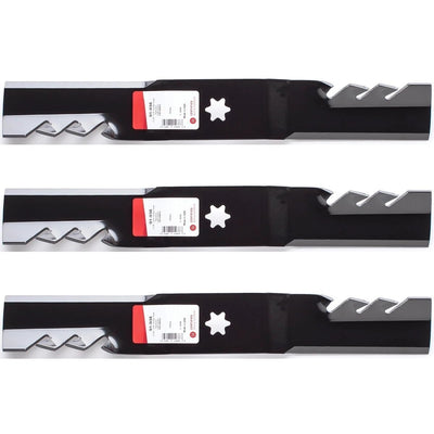 LOKLNEYK 3PK 91-938 Lawn Mower Blade 17-7/8" Replacement for 50" 942-04053