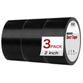 3Pack Black Duct Tape Heavy Duty Waterproof 60 Yards x 2 Inch Total