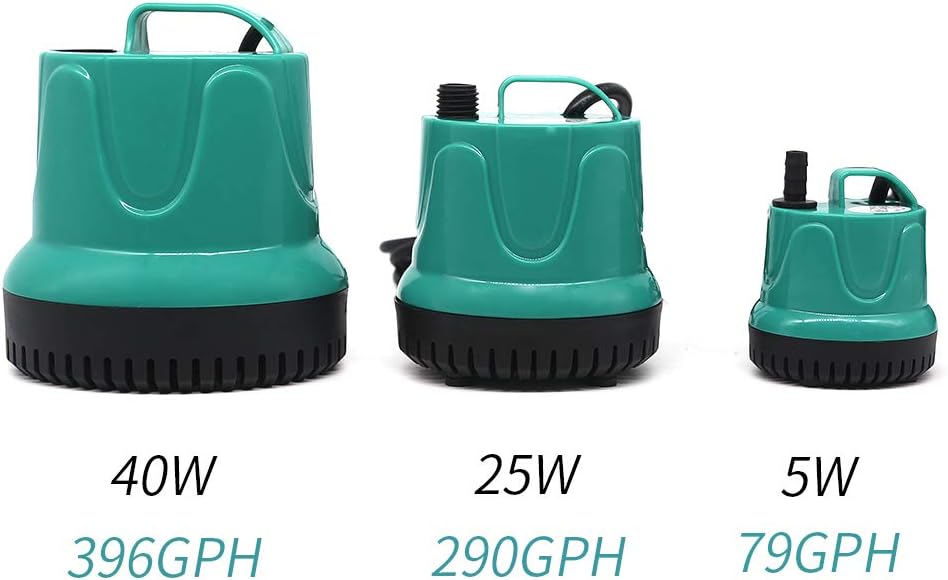 220GPH Submersible Water Pump, 25W Quiet Aquarium Pump