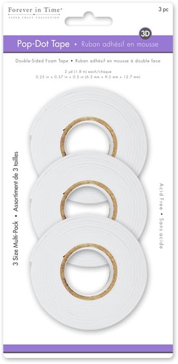 PD506 Dual-Adhesive Foam Tape, 0.25in/0.35in/0.5in