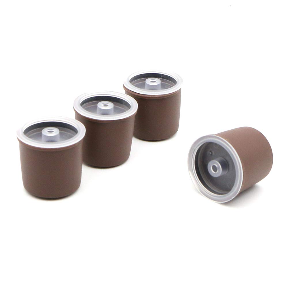 4 Pack Refillable Capsule Cup Reusable Coffee Filter Filling For Illy Coffeemaker
