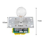 Led Joystick Arcade, Colorful Shinning Illuminated Joystick Switchable from 4 to 8 Way Operation for Video Game