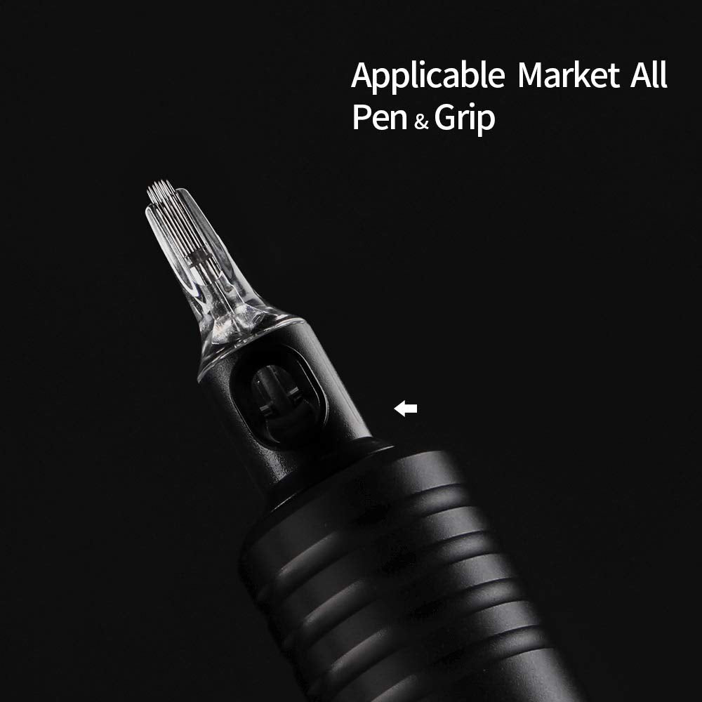 #12(15RM) Standard Disposable Tattoo Needle Cartridges with Membrane Safety Cartridges for Tattoo Artists