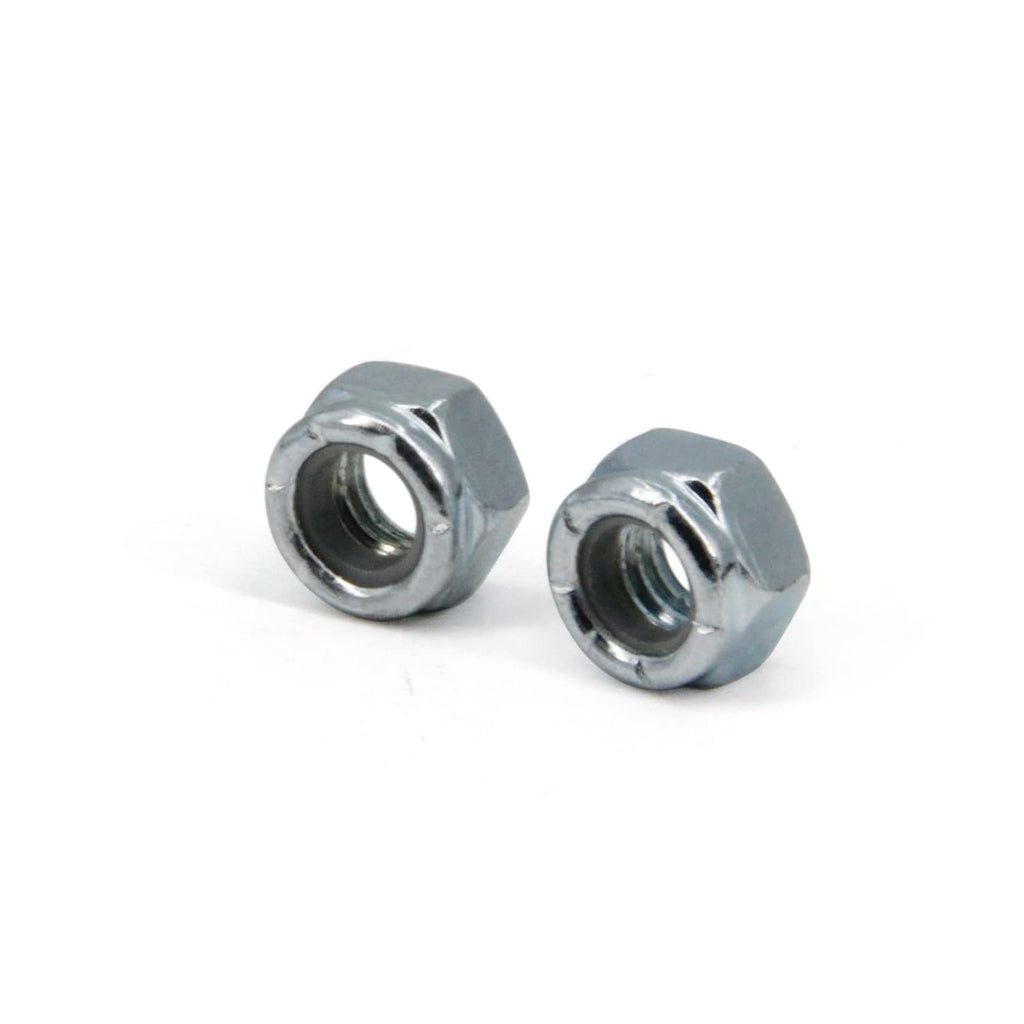 5/16"-18 Nylon Insert Hex Lock Nuts,Carbon Steel White Zinc Plated, Hex Lock Nut Silver Self-Locking Nylock Locknuts,100pcs/pack (5/16"-18-100pcs)