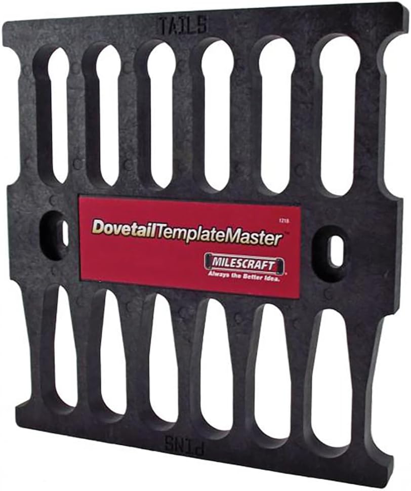 1218 Dovetail Template Master - Woodworking Dovetail Jig Kit for Making Dovetail Router Templates with Router Bits