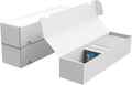 Trading Card Storage Box, 3-Pack 1100 Count White Corrugated Cardboard Box | Bulk Sports Storage Box for