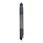 1/4in Solid Carbide End Mill, Chamfer Mill - Double End, 2 Flutes