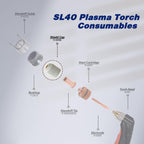 9-0098 Plasma Shield Cap Fit Thermal Dynamics SL40 Plasma Cutting Torch