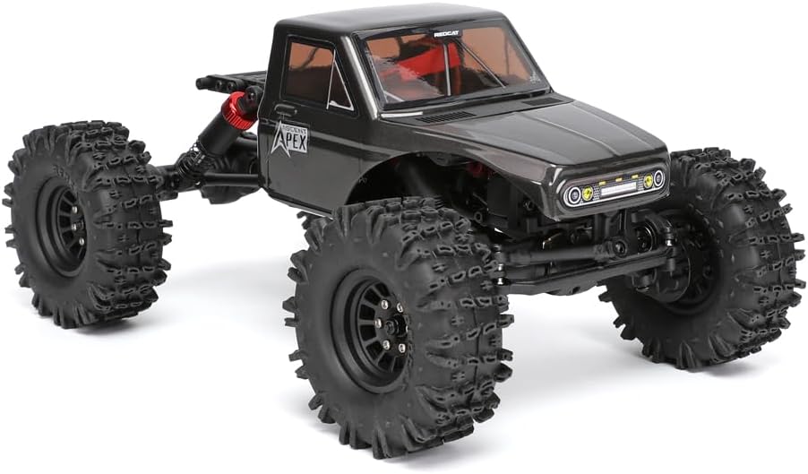 Ascent-18 APEX, 1/18 Scale Brushless Electric Rock Crawler, Carbon Fiber, 4WD RC Car for Adults with 2.4GHz Radio