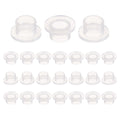 uxcell 24pcs Flanged Sleeve Bearings Plastic Bushings ID 6mm x OD 7.7mm x Length 6mm Nylon Bushings, White