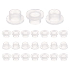 uxcell 24pcs Flanged Sleeve Bearings Plastic Bushings ID 6mm x OD 7.7mm x Length 6mm Nylon Bushings, White