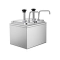 Condiment Pump Station for Syrup, Ketchup, Mustard, Cheese, BBQ, 4QT