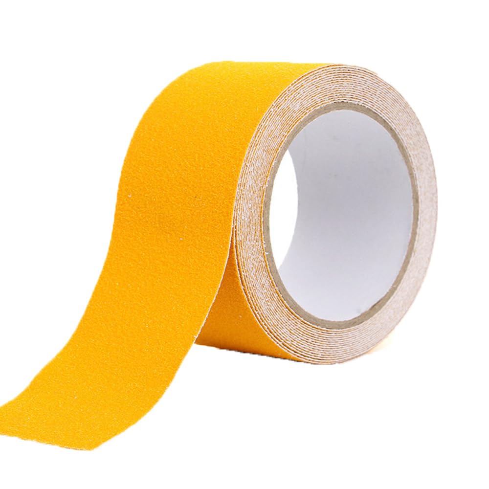 Grip Tape Anti Slip Tape 3 Inch, 20 Feet, Yellow Heavy Duty Non Skid Tape for Stairs Outdoor/Indoor, Waterproof