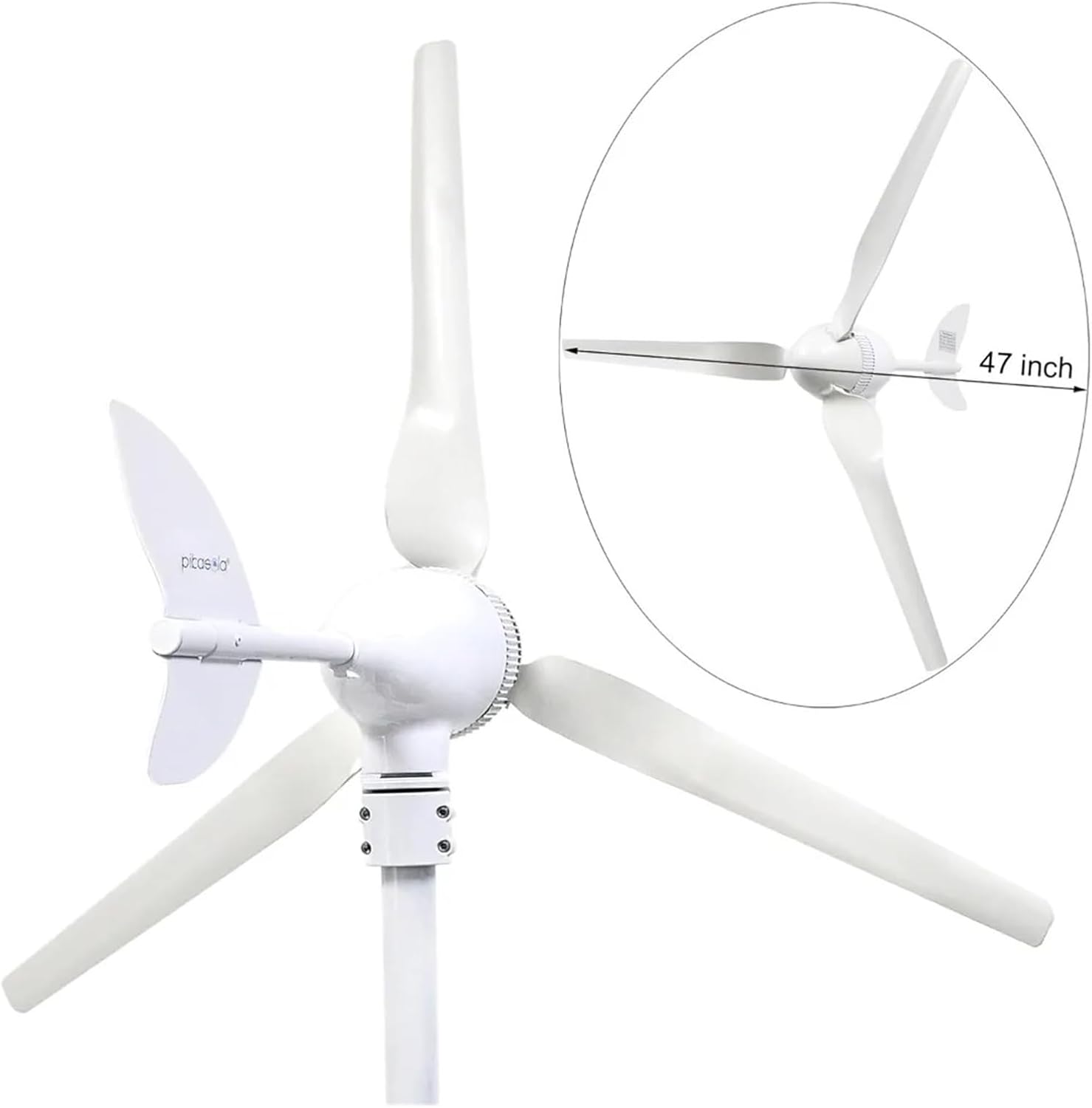 400W 12V Permanent Magnet Wind Turbine Generator Power Kit MPPT Controller | Converts wind energy into electrical