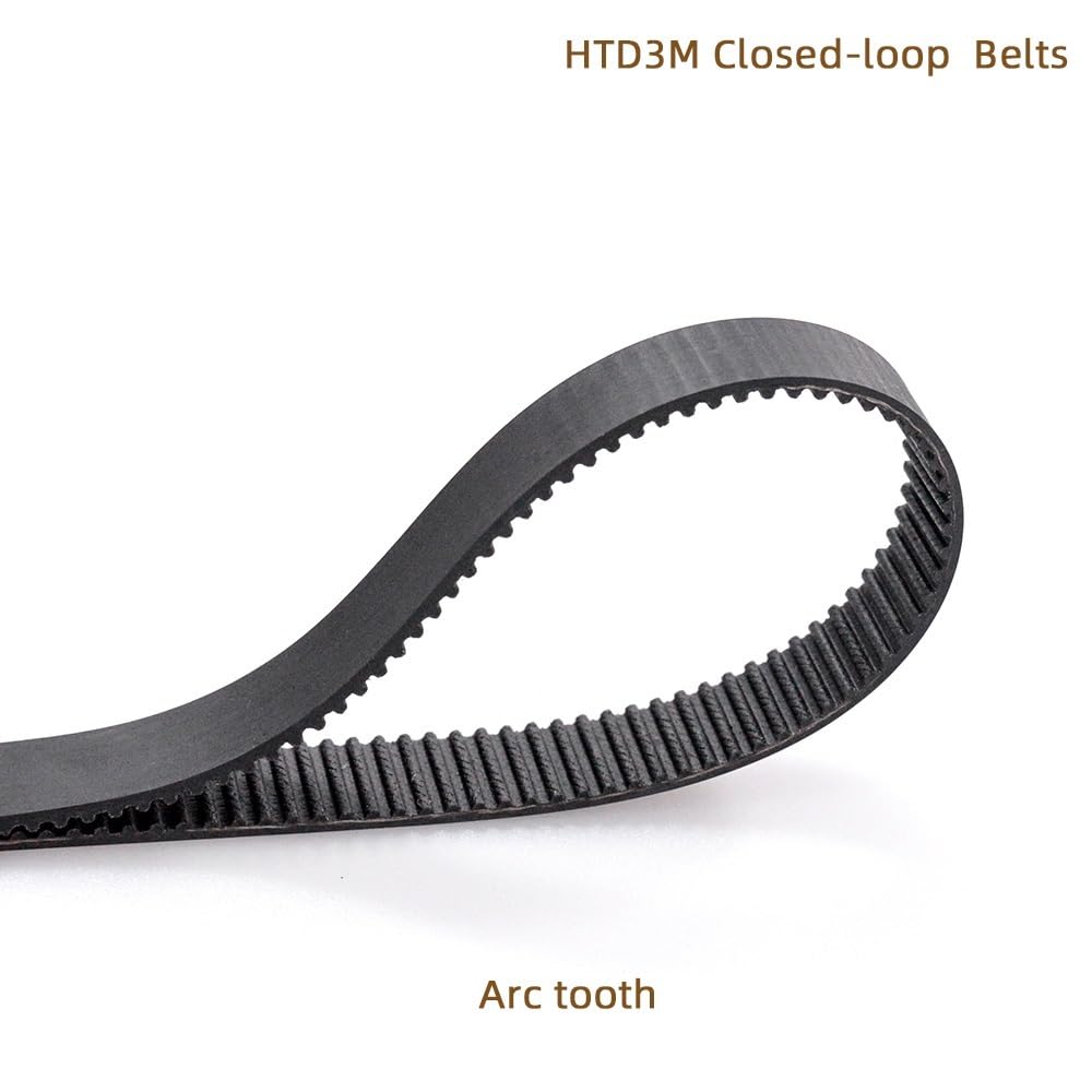 Arc HTD 3M Timing Belt C=336 339 342 345 348 351 354 357 360 363 Width 6/9/10/12/15/20mm Rubbe Closed Loop Synchronous Pitch 3mm Drive Belt(3M 357(Teeth119),1PC_10MM)