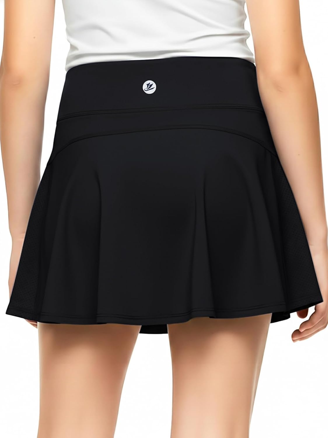 Girls Tennis Skirts Stretch Adjustable Waist Youth Golf Athletic Pleated Skorts Lining Kids Cheer Shorts Pocket