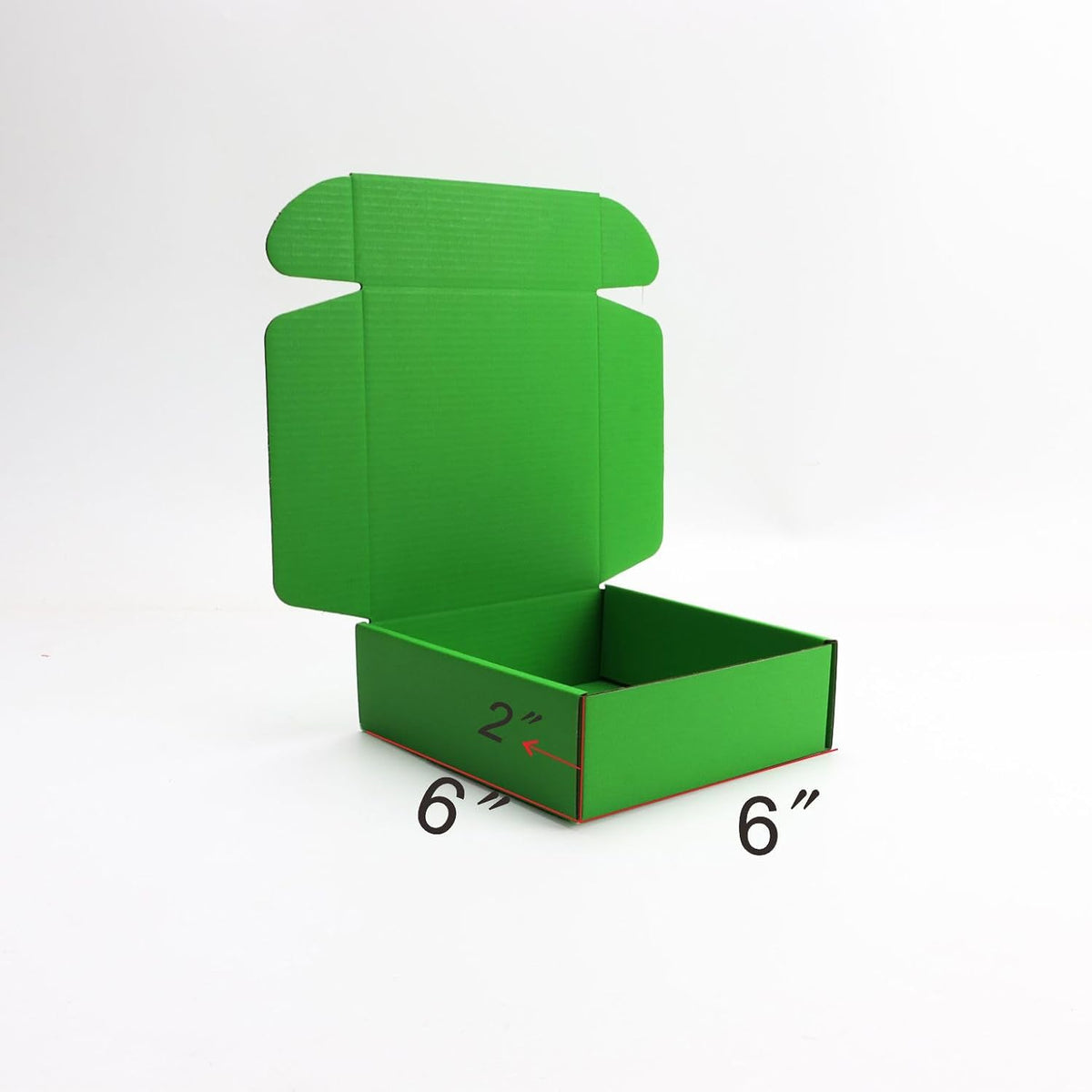 Small Dark Green Shipping Packaging Boxes L6xW6xH2 Inch 20Pcs Mailer Boxes