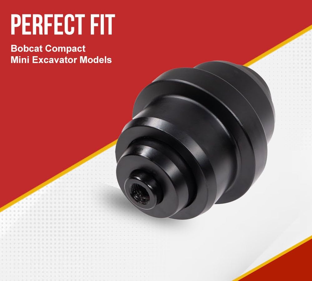 Mytee Products Forged Bottom Track Roller Replacement for Bobcat 7013575 Excavator E25, E26, E32, E32i, E34, E35, E35i, E35Z, E37, E42 Compact and Mini Excavator 225 231 325 331 328 334 335 430