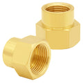 Uenede Brass 3/4" NPT Female to 1" NPT Female Reducer Adapter, 2PCS