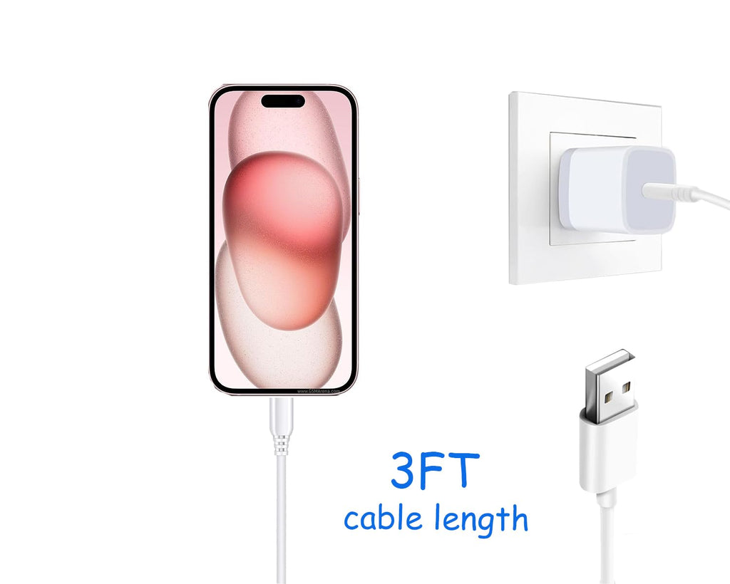 Car Carplay Cable for iPhone 17 15 16 /Air/ Pro Max, USB A to USB C for Carplay for iPhone USB Cord, Car Charger for