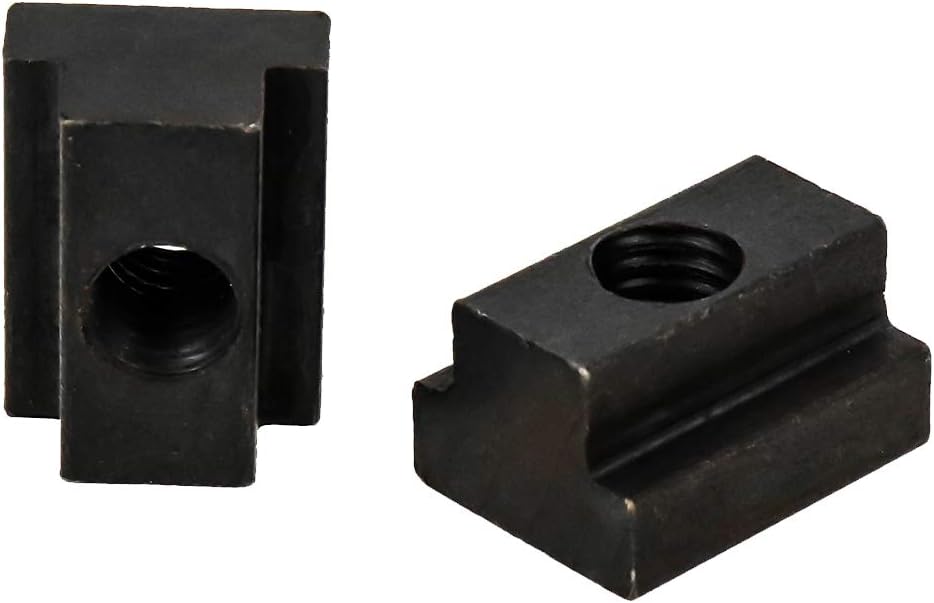 M8 T-Slot Nut,Black Oxide Finish,Grade 8.8,5/16 Threads,Pack of 12