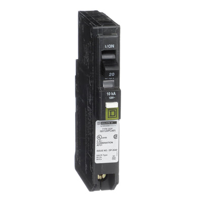 Square D by Schneider Electric Square D - QO120PCAFI 20-Amp Single-Pole Plug-On Neutral CAFCI Circuit Breaker