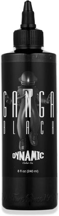 Dynamic Color Ganga Black Tattoo Ink, Made in Spain, Reach Compliant, 8 oz