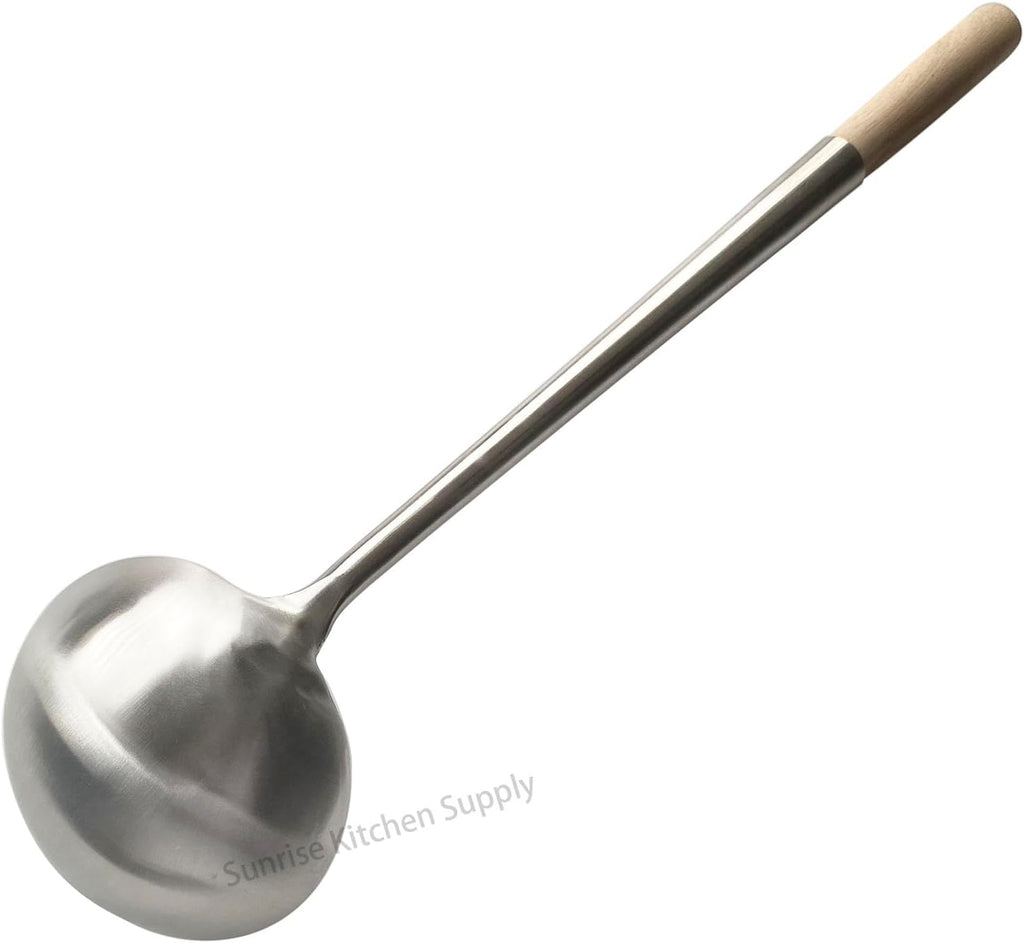 Kitchen Supply Commercial Grade Wok Ladle 18.25" (#L)