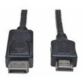 DisplayPort to HDMI Audio Video Cable Adapter, DP to HDMI, Male-to-Male, 1080P, HDCP Compatible, 6-Feet / 1.8 Meters