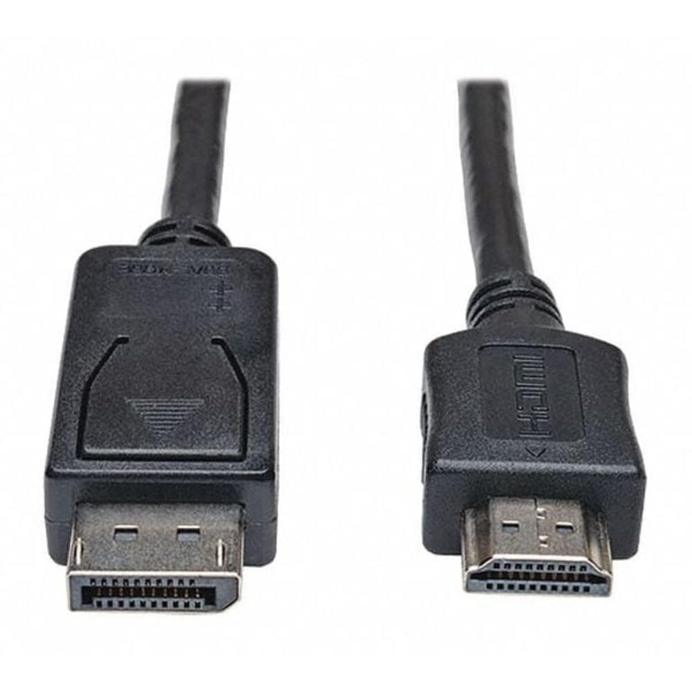 DisplayPort to HDMI Audio Video Cable Adapter, DP to HDMI, Male-to-Male, 1080P, HDCP Compatible, 6-Feet / 1.8 Meters