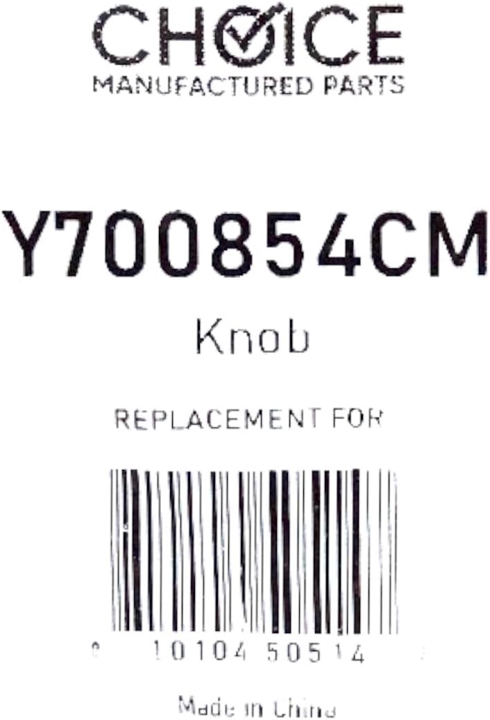 Choice Part Y700854 for Whirlpool Jenn Air Range Surface Burner Eye Control Knob