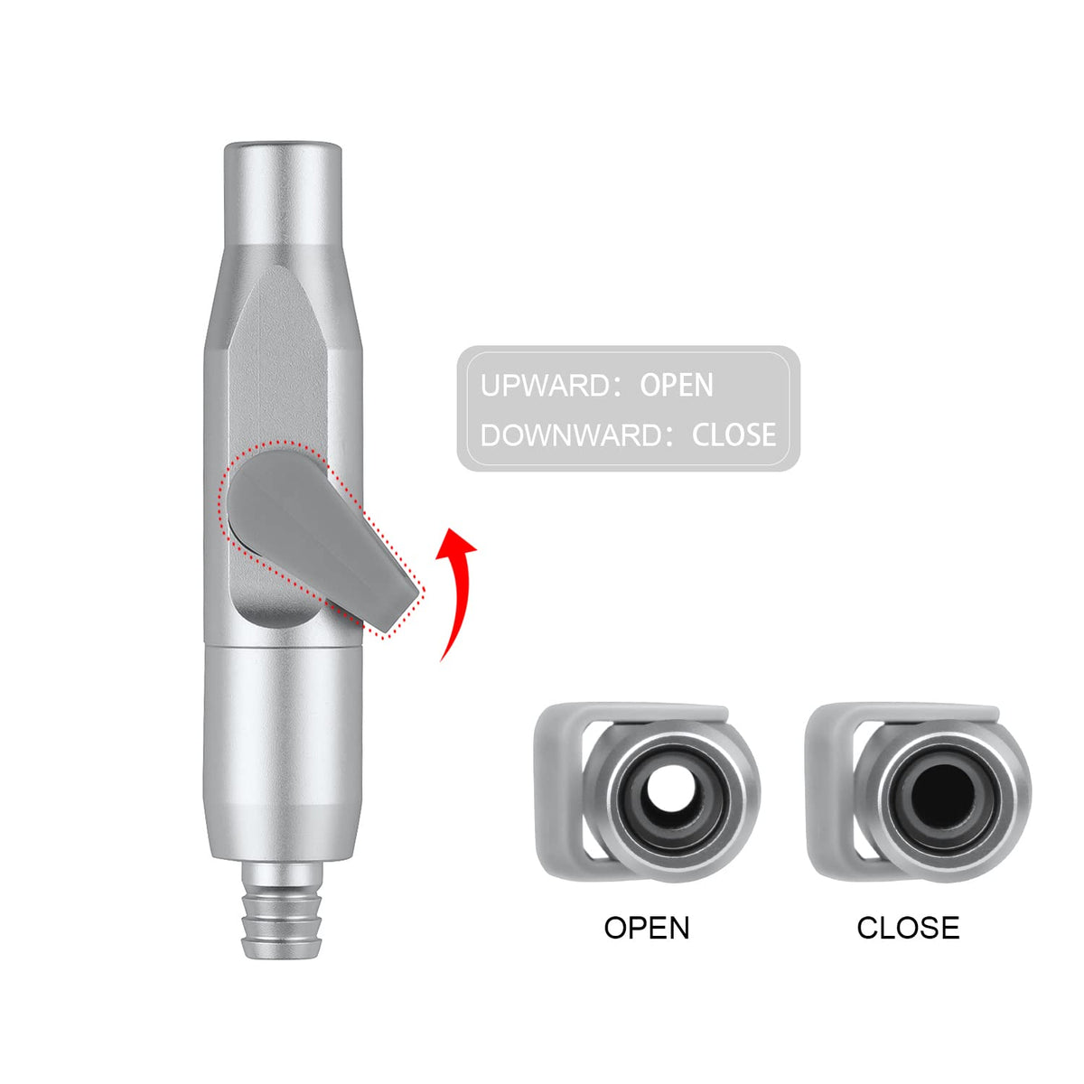 Saliva Ejector Suction Tip Adaptor Valve Weak Suction Adaptor