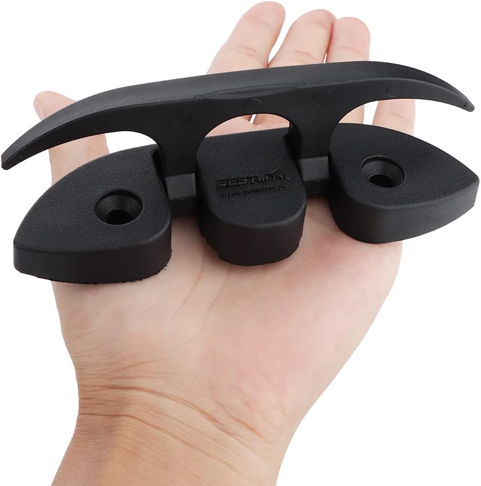4 Pcs 5" Folding Cleat, Flip-up Dock Cleat. Marine Grade Nylon, Black