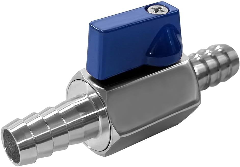 Beduan 3/4” Barb Ball Valve 304 Stainless Steel Mini Shut Off Valve