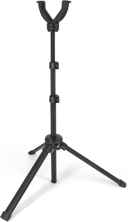 Tripod Shooting Stick Rifle Table Shooting Rest, for Range Practice | Portable, Adjustable Height, Compact Aluminum