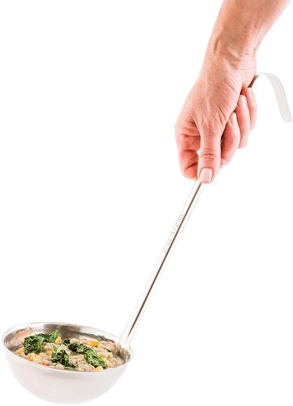 16 oz Stainless Steel Serving Ladle, One-Piece, 1 Ct