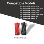 Replacement Rubber Main Brushes Compatible with Roborock Robot Vacuums
